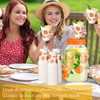 Umigy Tree Clear Plastic Drink Dispenser with 20 Pcs 12