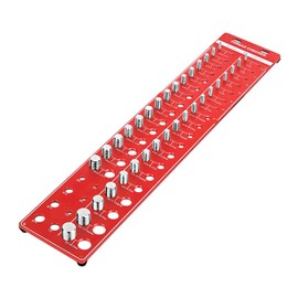 IONTRAVEL Thread Checker, 42 Nut and Bolt Thread Gauge Set, Nut and Bolt Identifier Gauge with 19 Standard & 15 Metric Sizes, 8 Drill Gauges, Inch/CM Ruler, Aluminum