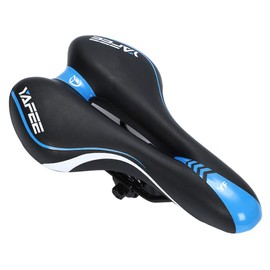 [Ludus Felix] Saddle Bicycle, Butt Painless, Super Thick, Perforated, Road Bike, Cross Bike, Mountain Bike (Blue)