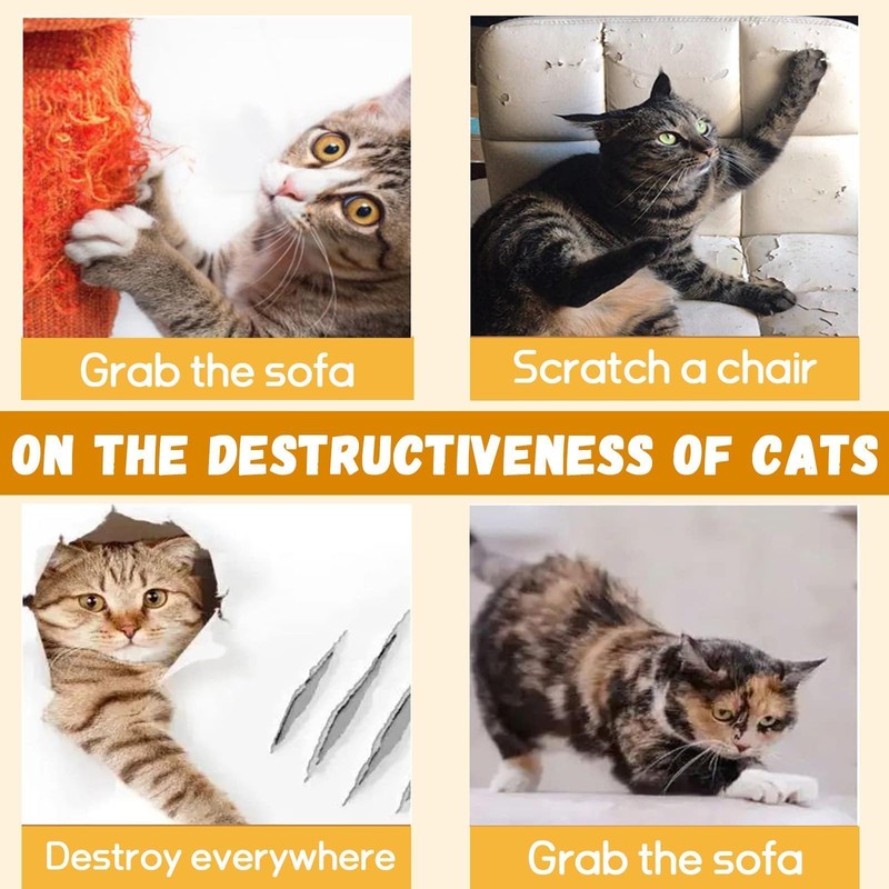 Cat Scratch Furniture Protector, 10 PCS, 17.3'' x 11.8''