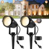CREPOW Dusk to Dawn Outdoor LED Spotlight,Outdoor Landscape Lighting with