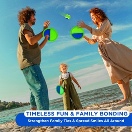 Ayeboovi Toss and Catch Ball Game Outdoor Toys for Kids Games 6 Paddle 3 Balls Pool Beach Yard Lawn Camping Toys Age 3 4 5 6 7 8 9 10+ Year Old Christmas Stocking Stuffers for Kids