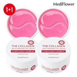 Mediflower [Mediflower] The Collagen Anti-Wrinkle Eye Patch 90g (approx. 60 patches) x 2 / [메디플라워] 더 콜라겐 안티 링클 아이패치 90g (약60매)x2