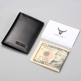 HISCOW Bifold Credit Card Holder 5cc - Full Grain Leather