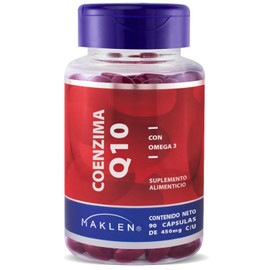 Maklen Coenzima Q10 con Omega 3 - Apoyo Antioxidante y Cardiovascular - 90 Softgels