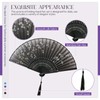 Juyibaao 4 Pack Folding Hand Fans, Japanese Style Handheld Fans