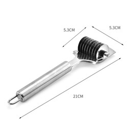 Hsthe Sea Noodle Cu tter,Stainless Steel Portable Pasta Roller,Household Manual Multi-Function Noodle Maker