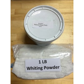 Lead Cement Putty (1/2 Pint) & Whiting Powder (1 LB) Stained Glass Supplies