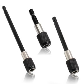Opfiue 6 Pcs Magnetic Drill Bit Holder,2" 4" 6" Length 1/4 inch Quick-Release Extension Locking Bit Holder, Tough Socket Driver Adapter for Screws Nuts/DIY Enthusiasts