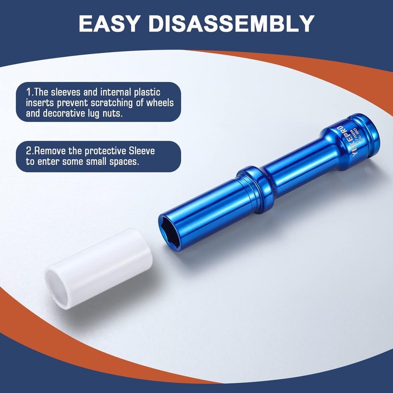Greywolf 1/2 Inch Drive Nut Socket Set, 3 pcs Wheel
