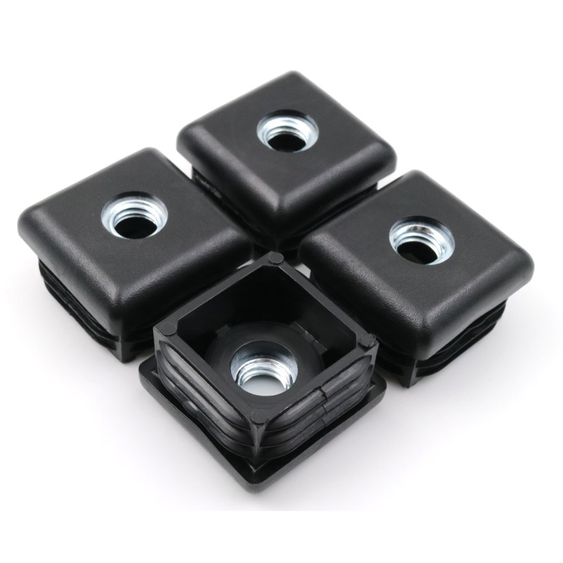 Design61 4 x Threaded Plugs Square Tube Plugs 40 x