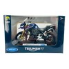 Welly Triumph Tiger Explorer 1200 Touring Blue with Socket 1:18