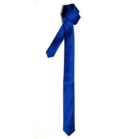 Retreez Skinny Tie with Stripe Textured - Royal Blue