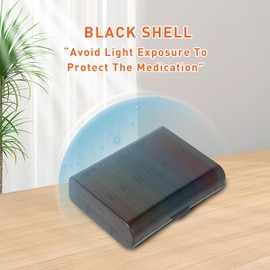 Lrocotanc Pill Box - 7-Day Medication Box - Small Pill Box - Supplement Box - Pill Box - Pill Organizer - Pill Box