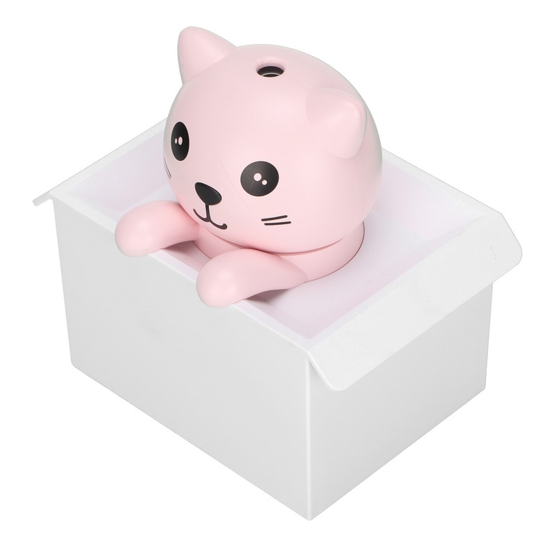 Air Humidifier 330ml Mute Adjustable Fog Mode Cat Shape Portable