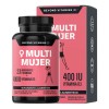 Multi Vitaminico Mujer Contiene Goji, Bilberry, Mangosta, Magnesio Complex, Biotina,