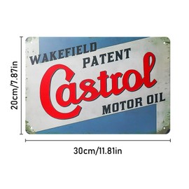 Set of 5 Retro Garage Decorative Tin Signs, 20 x 30 cm Garage Metal Signs, Retro Motorcycle Metal Sign, Garage Metal Sign, Car Bar Sign, Petrol, Car Workshop Decoration