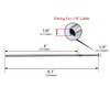 Muzata 8" Hand Swage Fitting Threaded Stud for 1/8" Cable