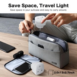 AUNNO UK to European Plug Adapter, UK 3 Pin to European 2 Pin Plug Converter, Euro Type C, E, F and Type G, EU Plugs for Germany, France, Spain, Greece, Poland etc (Pack of 2)