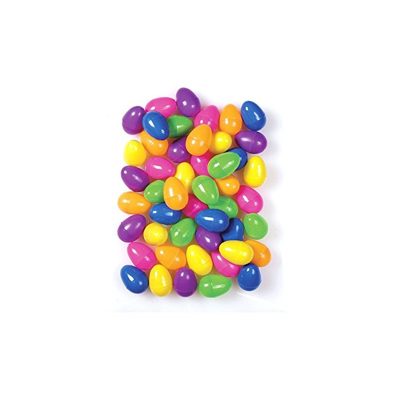 48 Piece Fillable Plastic Easter Eggs