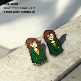 Sick Sad World Pin 90s Cartoon Mashup Enamel Pin Collectible Enamel Pin 90s Tv Show Merch Gift Sick Sad World Hard Enamel Lapel Pin for Backpack for hat Cartoon Cute Anime Pin, Metal Cartoon Pins for Women and Men(DDBLK)