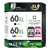 60XL Ink Cartridges Combo Pack Compatible Ink Cartridges Replacement for
