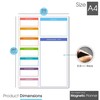 TMS Magnetic Weekly Planner and Dry Wipe Pen, Meal Planner