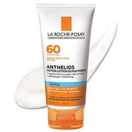 La Roche-Posay Anthelios Loción de agua de refrigeración protector solar, SPF 60, 1.0 ounces