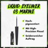 SANTE Naturkosmetik Liquid Eyeliner 03 Marine with Valuable Organic Castor