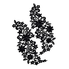 zalati Lace Appliques Sewing Venise Collar Patches Trims Floral Embroidered Craft