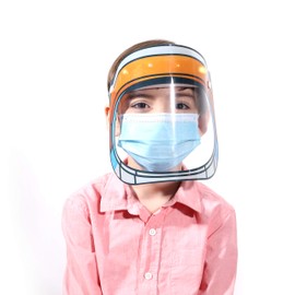3 Qty Popular Jobs Character Animation Design FACE Shield for Children (Firemen, Astronauts, Pirates)- Clear Visor with Comfortable Elastic Band and Sponge, Kids & Children