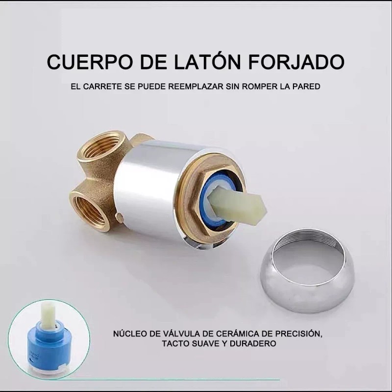 Anuwsasa Grifería de baño Anuwsasa Inox TD-0617 color plateada