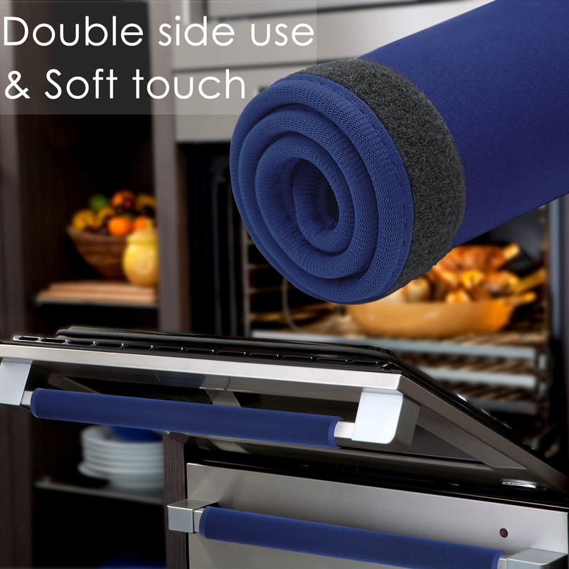 ZAWAGIIK 5Pcs Refrigerator Door Handle Cover Washable Kitchen Appliance Decor