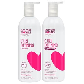 Not Your Mothers Naturals Curl Defining Tahitian Gardenia Champú y acondicionador doble paquete, 16 unidades