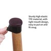 Protective Caps for Chair Legs with Felt, Rubber Chair Leg