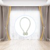 Nutabevr Pack of 4 Beige Strong Magnetic Curtain Tiebacks Curtains,