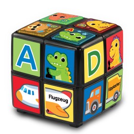 VTech Baby - Babies' Rubik's Cube - Interactive Play Cube with Luminous Buttons, Music, Letters, Numbers and Learning Sets - For Children Aged 18-36 Months