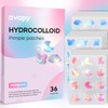 Pimple Patches Blue Pink Moon Cloud Butterfly 12MM 36PCS Hologram
