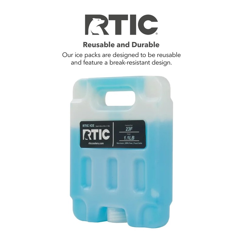 RTIC Refreezable Reusable Cooler Ice Packs Cold Ice Chest Pack