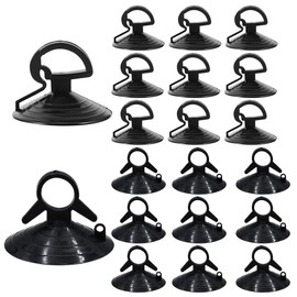 Suction Cup Strong Suction Cup Car Sun Shade Vacuum Hook, Keeps Strong Suction for Long Times, Sun Shade Suction Cups, 20 Pieces, Window Fixing, Auxiliary, Shade Replacement, Clip, Black, PVC
