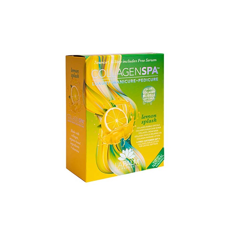 Spa Luxury Manicure and Pedicure with Collagen Bubble Crystals -