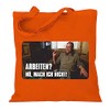 Fabric Bag Jute Bag Long Handle with Saying "Arbeiten? Nö