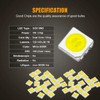 EBAIFUN - Kit de 14 luces LED blancas para interiores