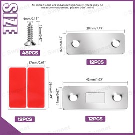 Swpeet - Paquete de 12 Imanes Magn?ticos de Acero