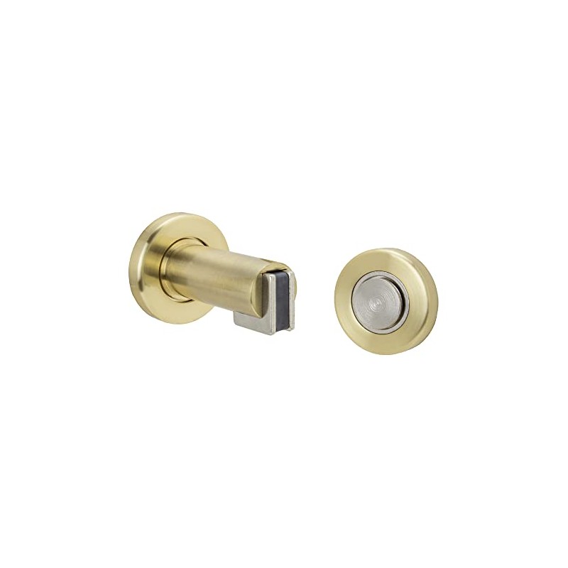 FPL Modern Door Stop/Holder and Magnetic Catch - Satin Brass