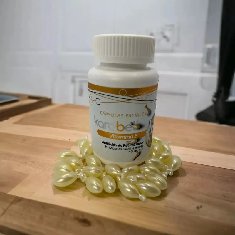 Cápsulas Faciales Karavellus VE Vitamina E Retinol Resveratrol Todo Tipo
