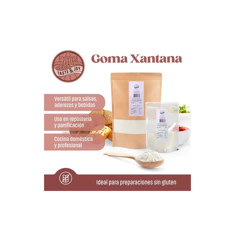 Goma Xantana 1kg [Sin Gluten] - Grado Alimenticio Y Cosmético