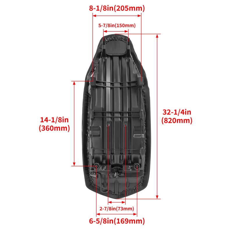 Kojem Complete Seat Compatible with 2004-2013 Yamaha Raptor 350 YFM