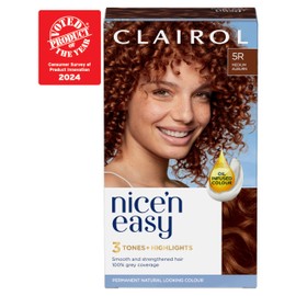 Clairol Clairol Nice'n Easy Crème, Natural Looking Oil Infused Permanent Hair Dye, 5R Medium Auburn