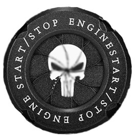 Riloer Startknopf-Abdeckung, Auto-Drehstartknopf-Abdeckung – Motor-Start-Stopp-Knopf – kompatibel mit Autos, Motorräder, Schlüssellöcher, 1 x